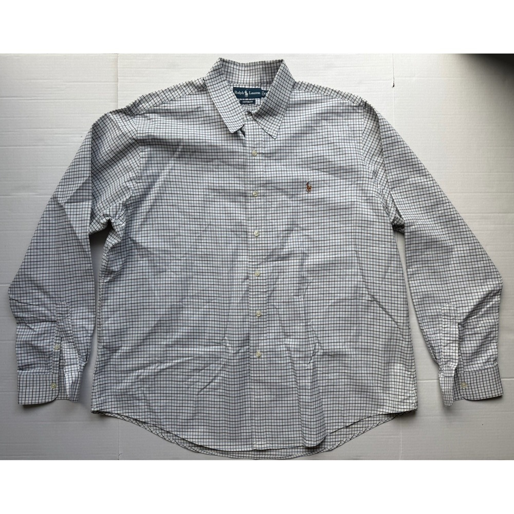 Polo Ralph Lauren Custom Fit Striped Long Sleeve Button Up Shirt 2xl Mens